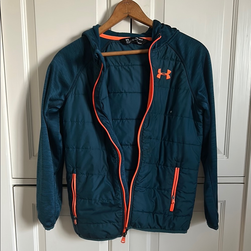 Under Armour Kids Puffer Jacket - Teal and Orange